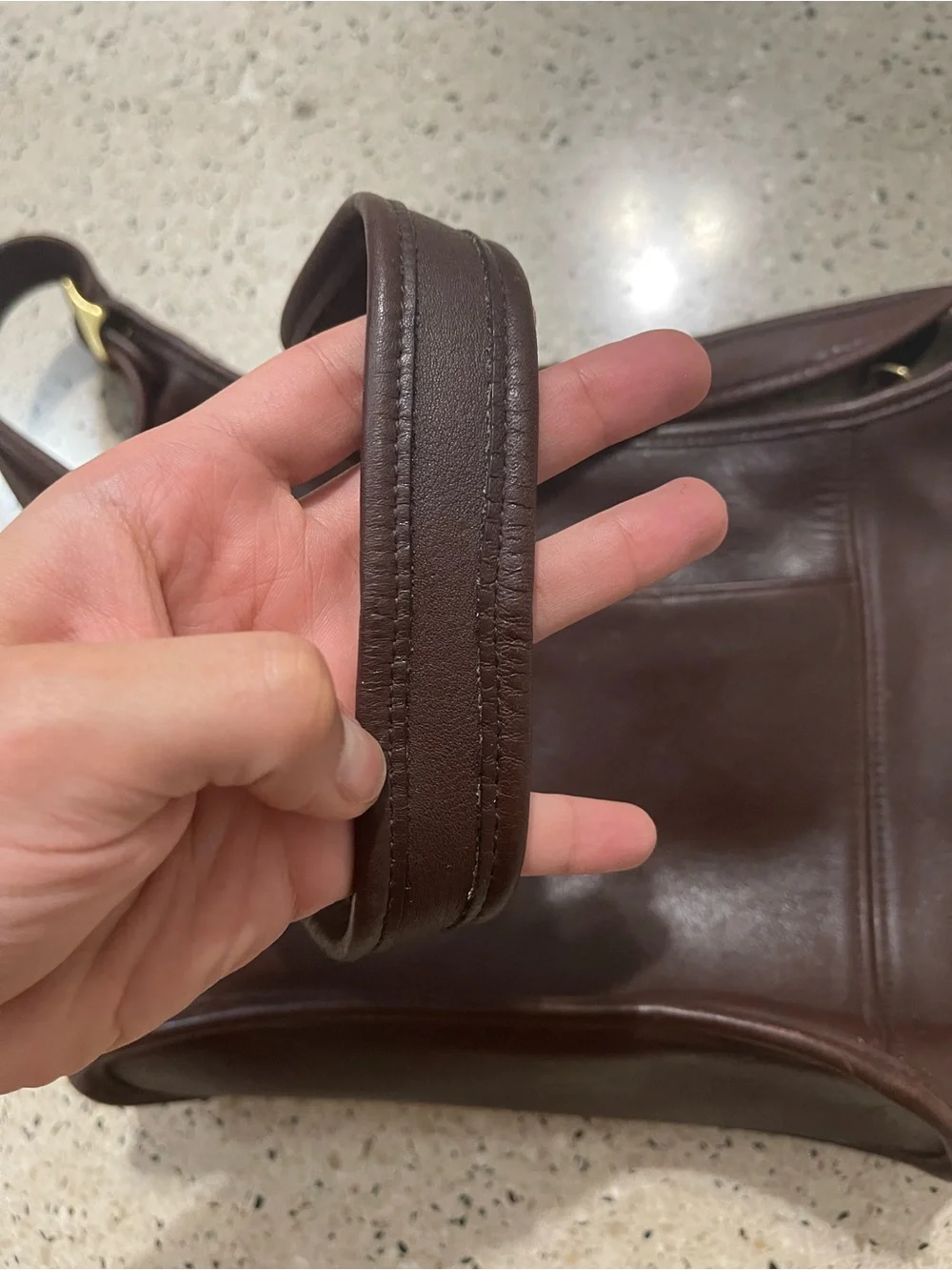 Coach Vintage Legacy 9816 Slim Duffle Mahogany Bag